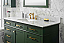 60" Single Sink Vanity Cabinet Vogue Green Finish with Carrara White Top
