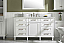 60" Single Sink Vanity Cabinet White Finish with Carrara White Top