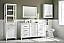 60" White Finish Single Sink Vanity Cabinet with Carrara White Top