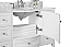 48" Single Sink Bath Vanity Set in White with Italian Carrara White Marble Vanity Top and White Undermount Basin with Gold Hardware