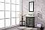 24" Single Sink Bathroom Vanity in 2 Color Options with Ceramic Top and White Ceramic Sink