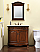 36" Deep Chestnut Finish Vanity with Matching Mirror, Medicine Cabinet or Linen Cab Option