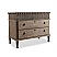 Single Vanity Antiqued Painted Base with White Marble Top