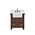 30" Single Sink Carrara White Marble Countertop Vanity in Rustic Sienna with Mirror and Faucet Options