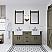 72" Double Sink Carrara White Marble Countertop Vanity in Grizzle Gray with Mirror and Faucet Options
