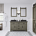 60" Double Sink Carrara White Marble Countertop Vanity in Grizzle Gray with Mirrors with Faucet Options