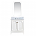 30" Single Sink Carrara White Marble Countertop Vanity in Pure White with Mirror and Faucet Options