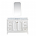 48" Single Sink Carrara White Marble Countertop Vanity in Pure White with Mirror and Faucet Options