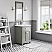 24" Integrated Ceramic Sink Top Vanity in Glacial Green with Faucet Option