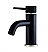 New York 6" Single Metal Lever Handle Single Hole Bathroom Sink Faucet with Push-Up Pop-Up Drain