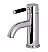Kaiser 4 1/4" Single Lever Handle Single Hole Bathroom Sink Faucet with Push-Up Pop-Up Drain