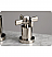 Millennium 11 5/8" Double Lever Handle Widespread Bathroom Sink Faucet with Pop-Up Drain in Polished Nickel