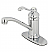 Templeton 6 3/4" Single Metal Lever Handle Bathroom Sink Faucet with Pop-Up Drain