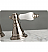 American Patriot 5 3/4" Double Porcelain Lever Handle Widespread Bathroom Sink Faucet with Pop-Up Drain