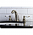 Victorian 5 3/4" Double Porcelain Lever Handle Widespread Bathroom Sink Faucet with Pop-Up Drain in Antique Brass