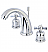 Millennium 5 3/4" Double Metal Cross Handle Widespread Bathroom Sink Faucet with Pop-Up Drain