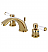 Paris 4 1/8" Double Porcelain Lever Handle Widespread Bathroom Sink Faucet with Pop-Up Drain