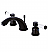 Paris 4 1/8" Double Porcelain Lever Handle Widespread Bathroom Sink Faucet with Pop-Up Drain