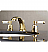 Paris 4 1/8" Double Porcelain Lever Handle Widespread Bathroom Sink Faucet with Pop-Up Drain