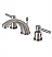 Concord 4 1/8" Double Metal Lever Handle Widespread Bathroom Sink Faucet with Pop-Up Drain