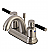 Kaiser 5" Double Porcelain Rubber - Coated Lever Handle Centerset Bathroom Sink Faucet with Pop-Up Drain