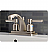 5" Double Metal Lever Handle Centerset Bathroom Sink Faucet with Pop-Up Drain