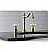 Heritage 8" Double Porcelain Cross Handle Widespread Bathroom Sink Faucet with Pop-Up Drain