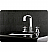 Concord 9" Double Metal Cross Handle Widespread Bathroom Sink Faucet with Pop-Up Drain