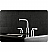 Centurion 7 5/8" Double Metal Lever Handle Widespread Bathroom Sink Faucet with Pop-Up Drain