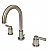 NuvoFusion 10" Double Flat Metal Lever Handle Widespread Bathroom Sink Faucet with Pop-Up Drain
