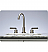 Centurion 10" Double Metal Lever Handle Widespread Bathroom Sink Faucet with Pop-Up Drain