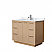 Maroni 36" Single Bathroom Vanity in Light Straw with Countertop and Hardware Options
