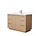 Maroni 48" Single Bathroom Vanity in Light Straw with Countertop and Hardware Options