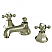 Modern Two-Handle 3-Hole Deck Mounted Widespread Bathroom Faucet with Brass Pop-Up in Polished Chrome