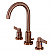 Modern Two-Handle Three-Hole Deck Mounted Widespread Bathroom Faucet with Brass Pop-Up in Polished Chrome