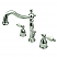 Traditional 2-Handle 3-Hole Deck Mounted Widespread Bathroom Faucet with Plastic Pop-Up