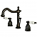 Traditional 2-Handle 3-Hole Deck Mounted Widespread Bathroom Faucet with Plastic Pop-Up