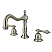 Traditional Two-Handle 3-Hole Deck Mounted Widespread Bathroom Faucet with Brass Pop-Up in Polished Chrome with Finish Options