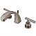 Modern Two-Handle 3-Hole Deck Mount Widespread Bathroom Faucet with Brass Pop-Up
