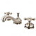 Traditional Two-Handle 3-Hole Deck Mounted Widespread Bathroom Faucet with Brass Pop-Up with Finish Options
