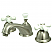 Traditional Two-Handle 3-Hole Deck Mounted Widespread Bathroom Faucet with Brass Pop-Up in Polished Chrome with 7 Finish