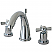 Modern Two-Handle 3-Hole Deck Mounted Widespread Bathroom Faucet with Brass Pop-Up in Polished Chrome Finish