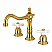 Traditional Two-Handle Three-Hole Deck Mounted Widespread Bathroom Faucet with Brass Pop-Up in Polished Chrome