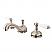 Traditional 2-Handle 3-Hole Deck Mounted Widespread Bathroom Faucet with Brass Pop-Up in Polished Chrome