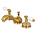 Traditional 2-Handle 3-Hole Deck Mounted Widespread Bathroom Faucet with Brass Pop-Up in Polished Chrome