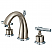 Contemporary Two-Handle 3-Hole Deck Mounted Widespread Bathroom Faucet with Brass Pop-Up in Polished Chrome