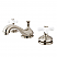 Traditional 2-Handle 3-Hole Deck Mounted Widespread Bathroom Faucet with Brass Pop-Up Polished Chrome