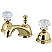 Traditional 2-Handle 3-Hole Deck Mounted Widespread Bathroom Faucet Brass Pop-Up in Polished Chrome