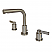Modern Two-Handle 3-Hole Deck Mounted Widespread Bathroom Faucet Brass Pop-Up in Polished Chrome Finish