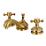 Traditional Two-Handle 3-Hole Deck Mounted Widespread Bathroom Faucet Brass Pop-Up in Polished Chrome Finish